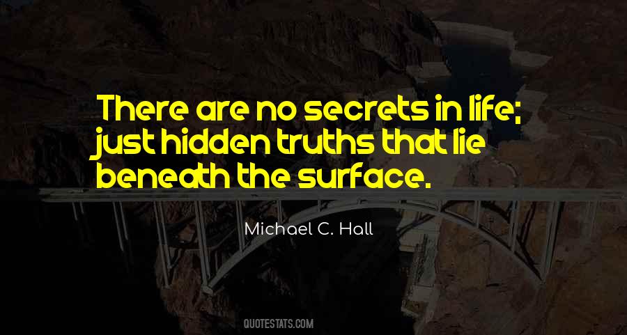 Quotes About Beneath The Surface #122178