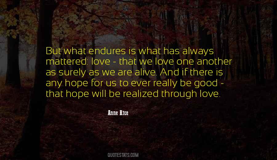 Quotes About Love That Endures #647866