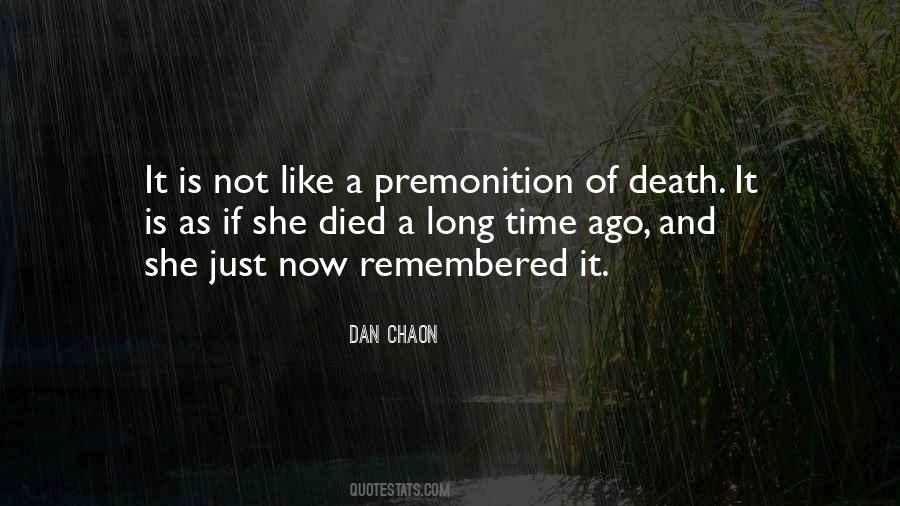 Quotes About Premonition #1122067