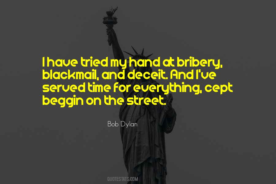 Quotes About Bribery #1557065