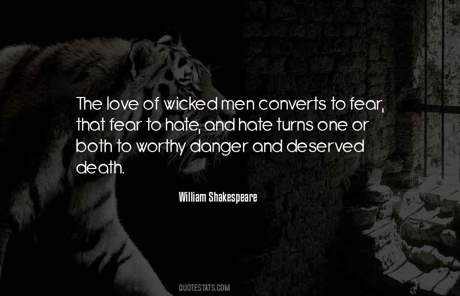 Quotes About Danger And Fear #1153764