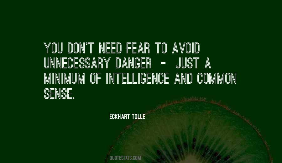 Quotes About Danger And Fear #1641524