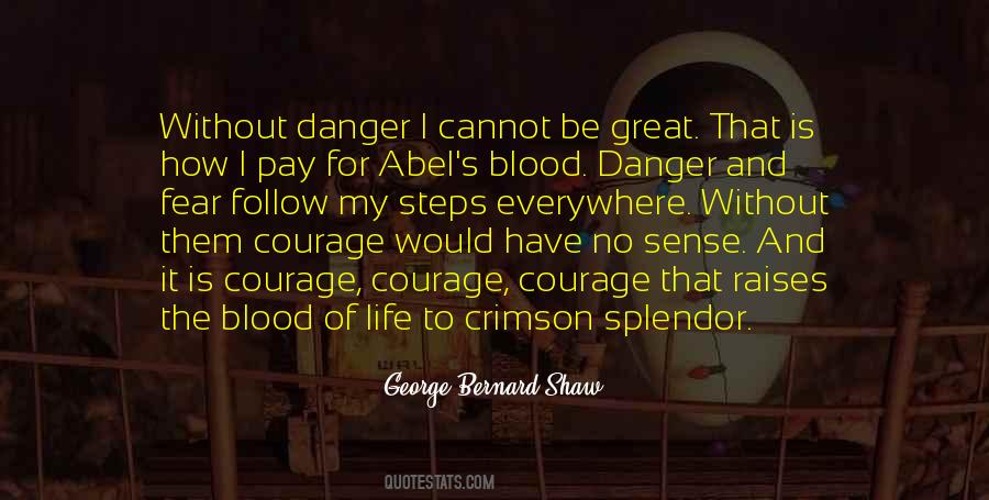 Quotes About Danger And Fear #47791