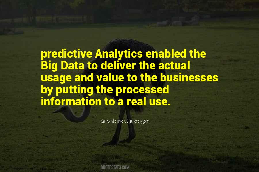 Quotes About Predictive Analytics #964212