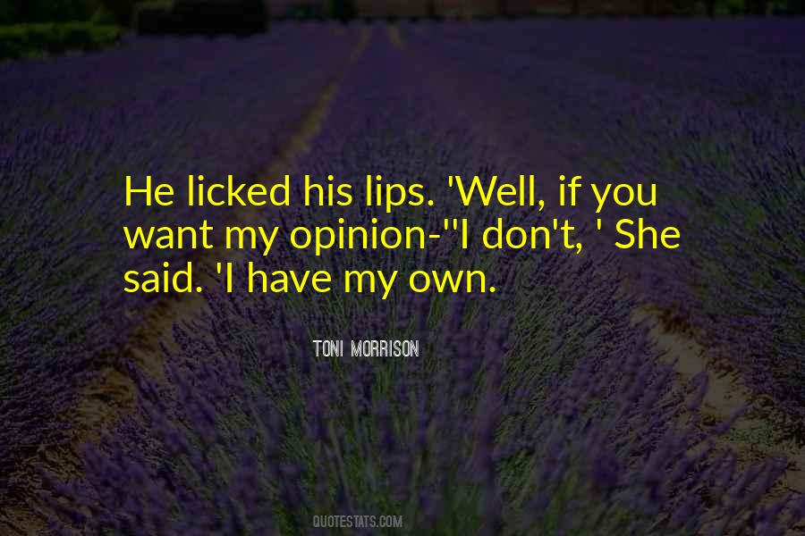 Quotes About His Lips #1187271