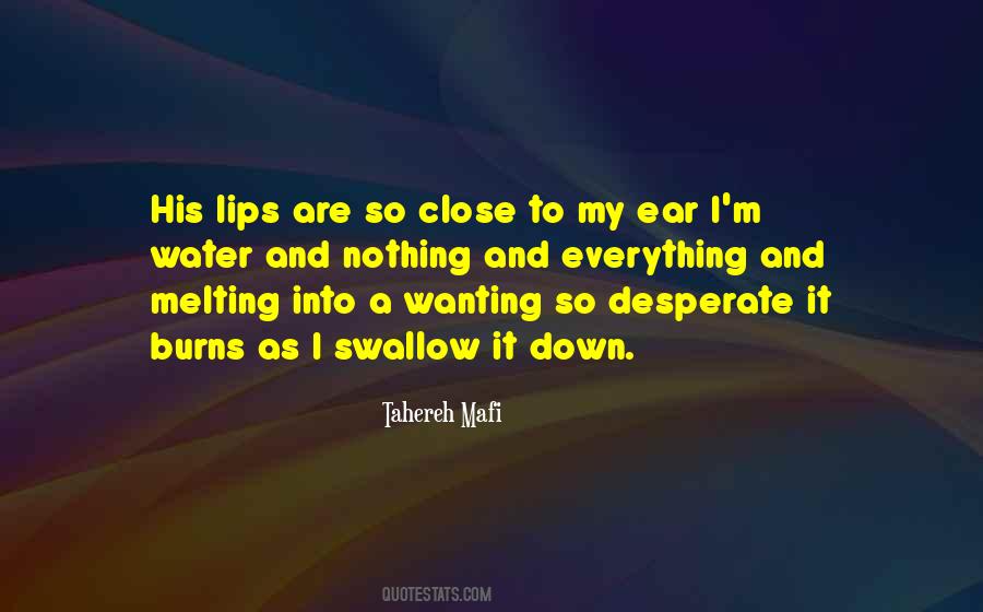 Quotes About His Lips #1264973