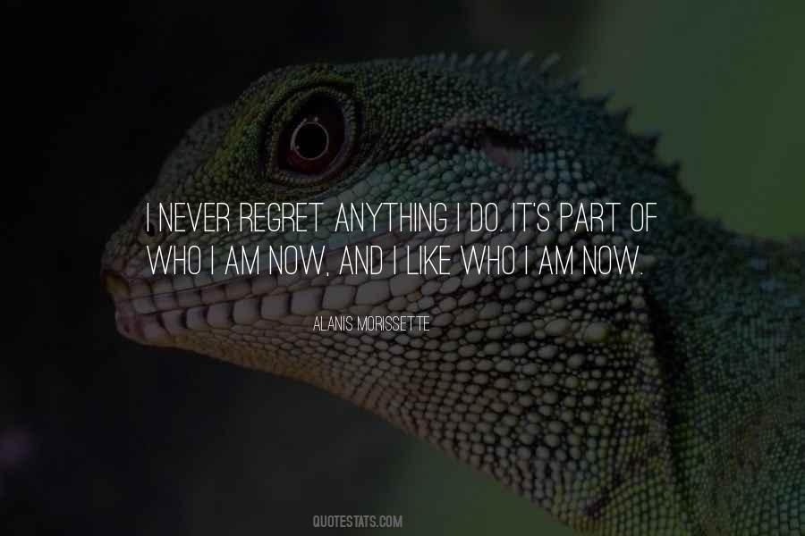 Quotes About I Never Regret #102923