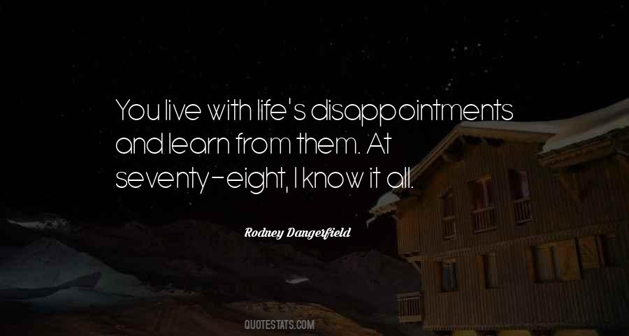 Quotes About Life Disappointments #527054