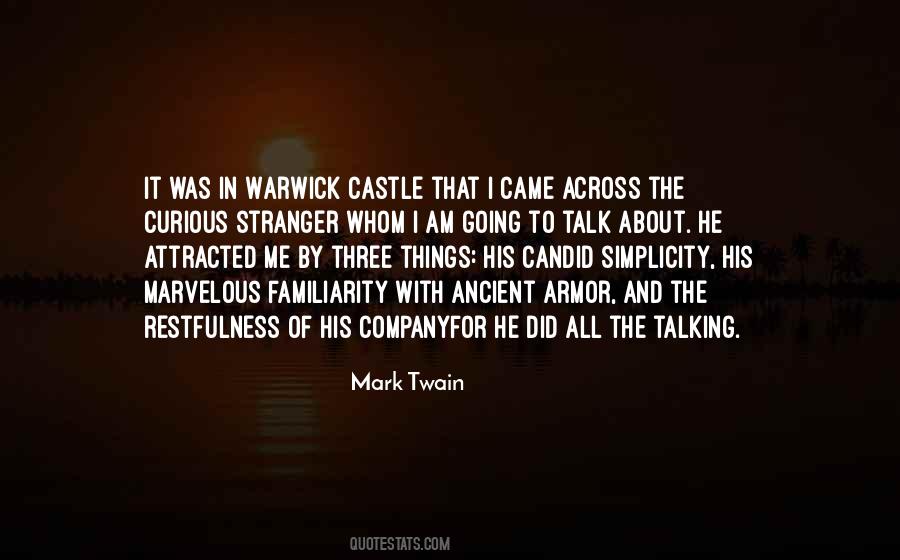 Quotes About Warwick Castle #1030258