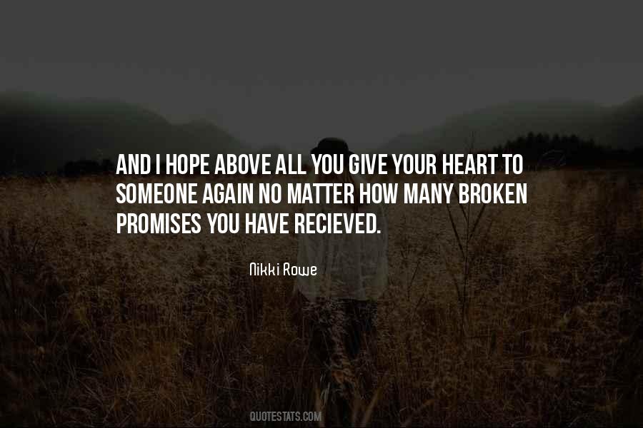 Quotes About Broken Love Broken Heart #146855