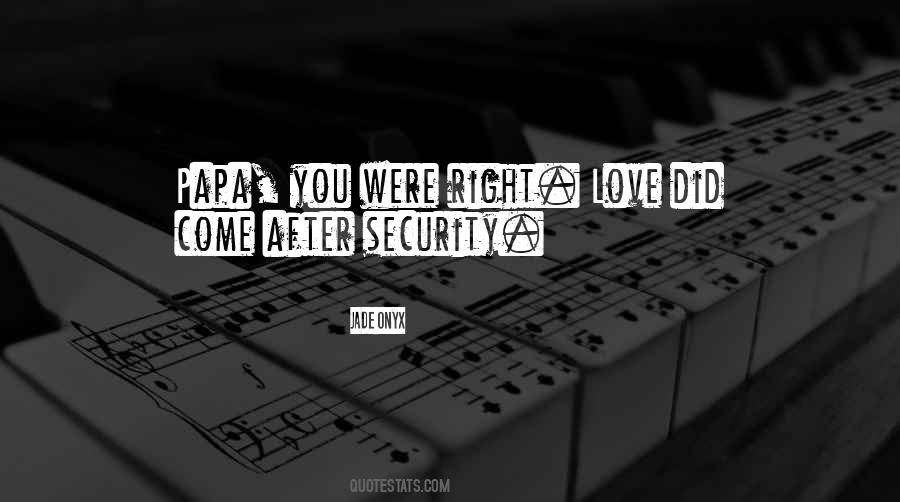 Quotes About Security And Love #79935