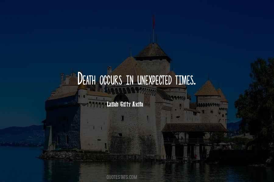 Quotes About Unexpected Death #1628872