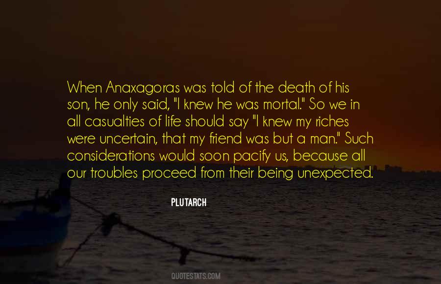 Quotes About Unexpected Death #168369
