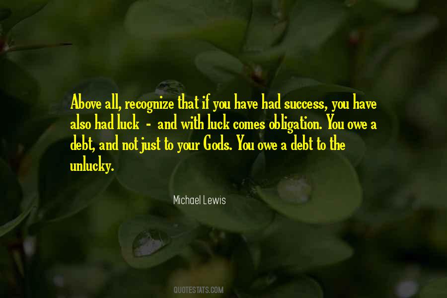 Quotes About Luck And Success #1536037