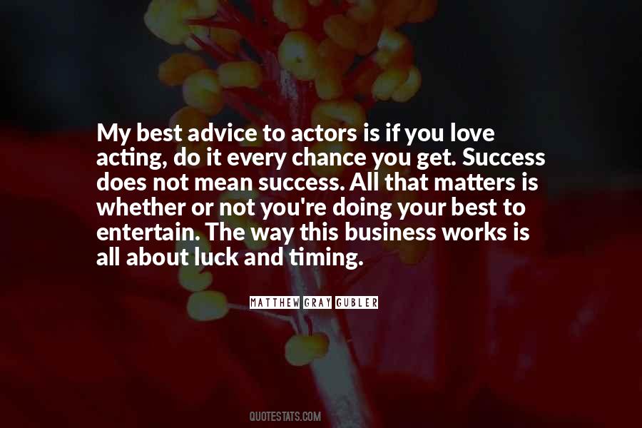 Quotes About Luck And Success #288880