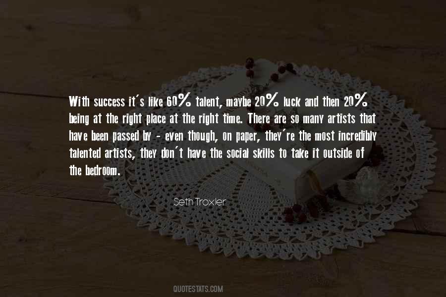Quotes About Luck And Success #705192
