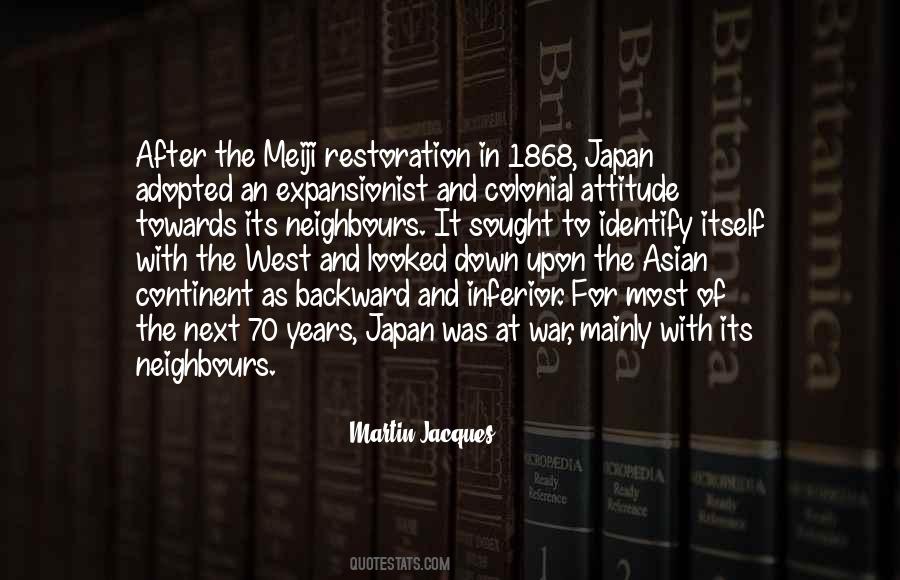 Quotes About Meiji Restoration #1860367
