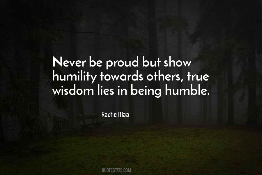 Quotes About True Humility #942563