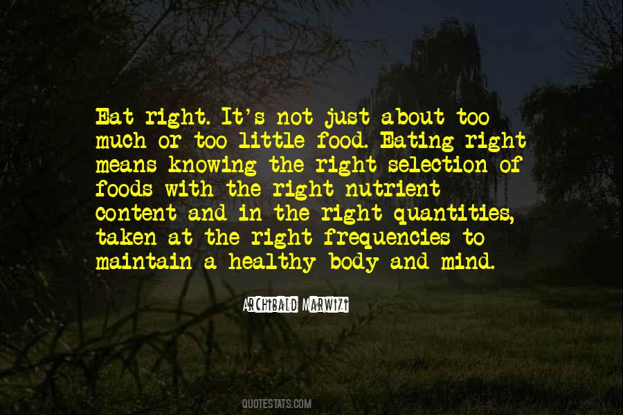 Quotes About Not Eating Healthy #1745174