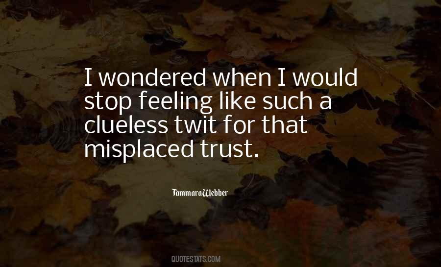 Quotes About Feeling Clueless #140044