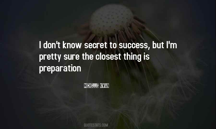 Quotes About Secret Success #102701