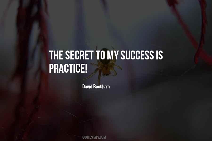 Quotes About Secret Success #110913