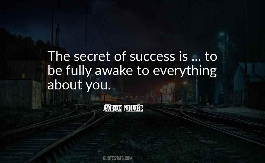 Quotes About Secret Success #151469