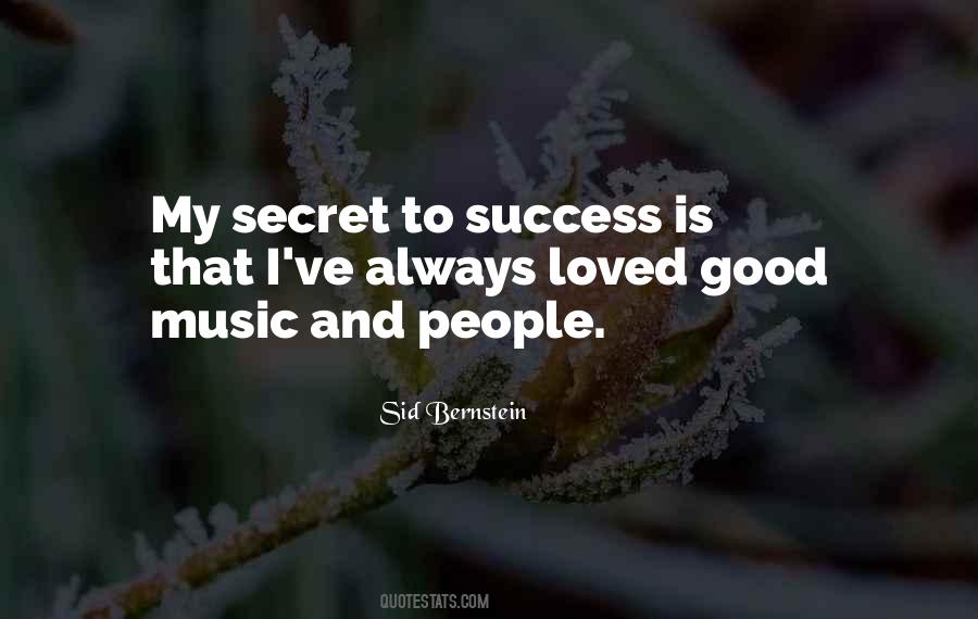 Quotes About Secret Success #331479