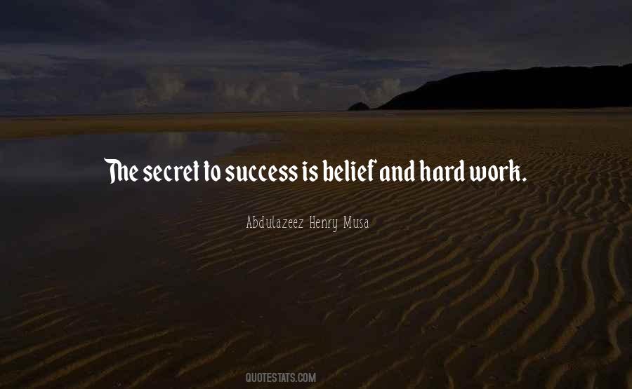 Quotes About Secret Success #378871