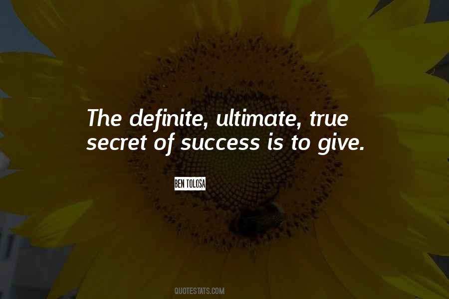 Quotes About Secret Success #395829