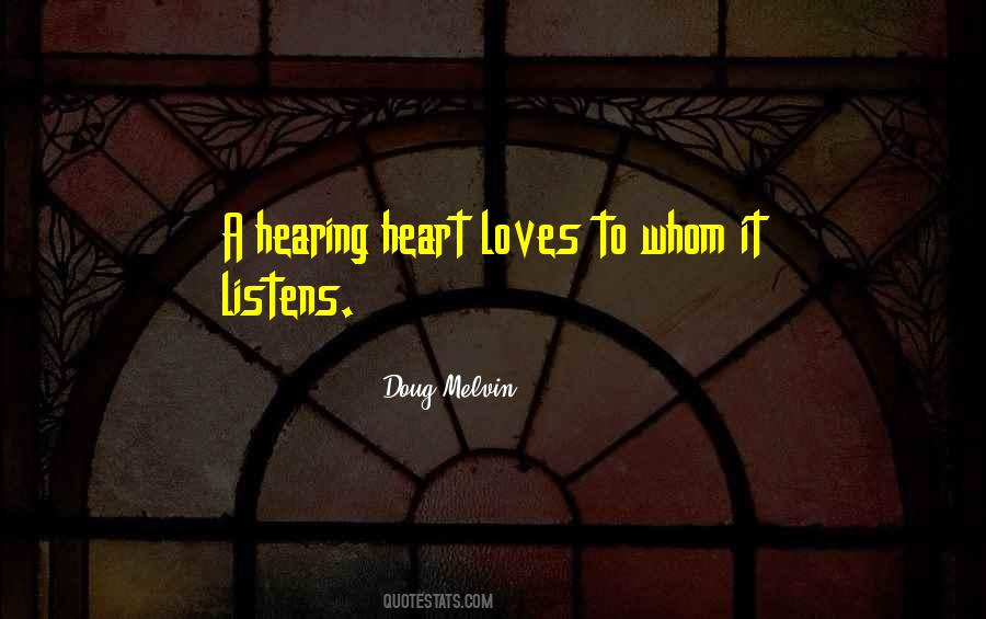 Quotes About Hearing #1557343