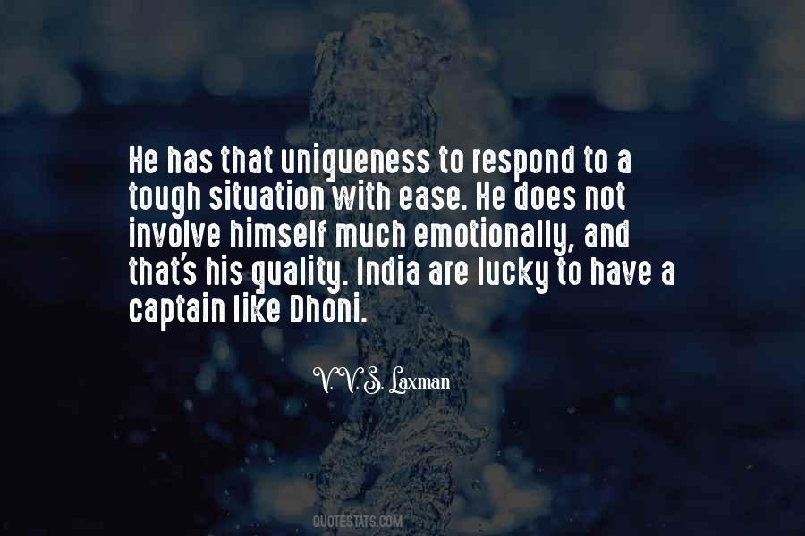 Quotes About Dhoni #1498716