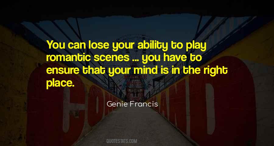 Quotes About The Right Place #1146440