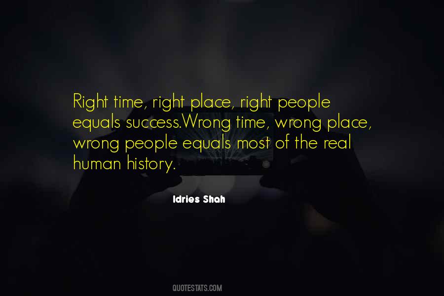 Quotes About The Right Place #179116