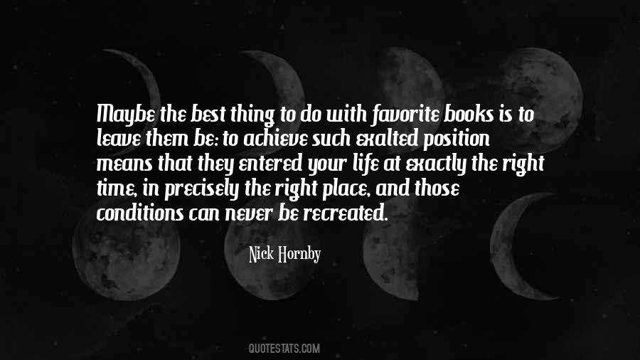 Quotes About The Right Place #983623