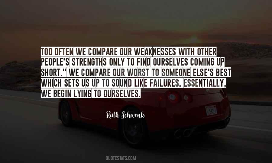 Quotes About Our Weaknesses #1007686