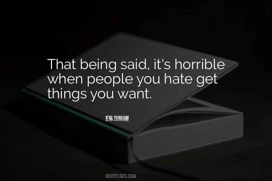 People You Hate Quotes #1385761