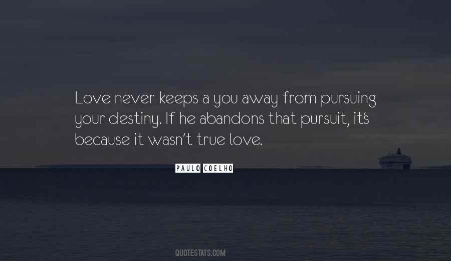 Quotes About Pursuing Love #1179269