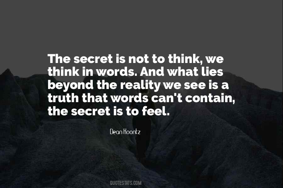 Quotes About Secret Lies #293421