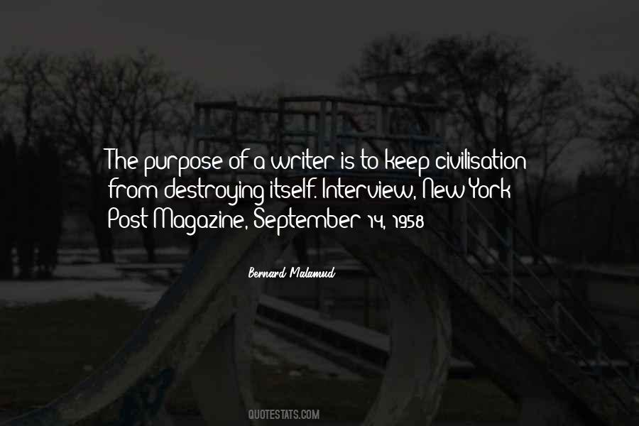 Quotes About The Purpose Of Writing #246737