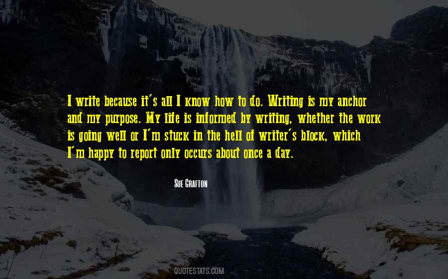 Quotes About The Purpose Of Writing #383628