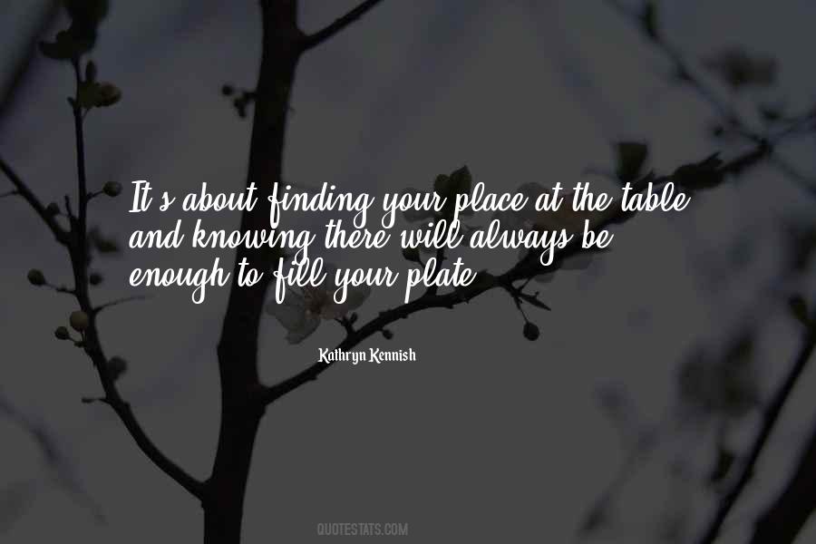 Quotes About Finding One's Place #81048