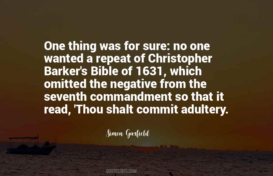 Quotes About The Seventh Commandment #997537