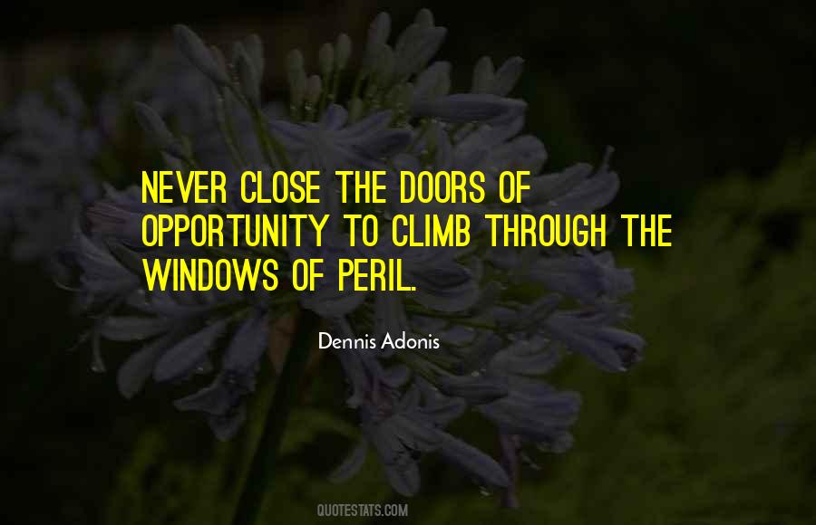 Quotes About Windows Of Opportunity #1417621