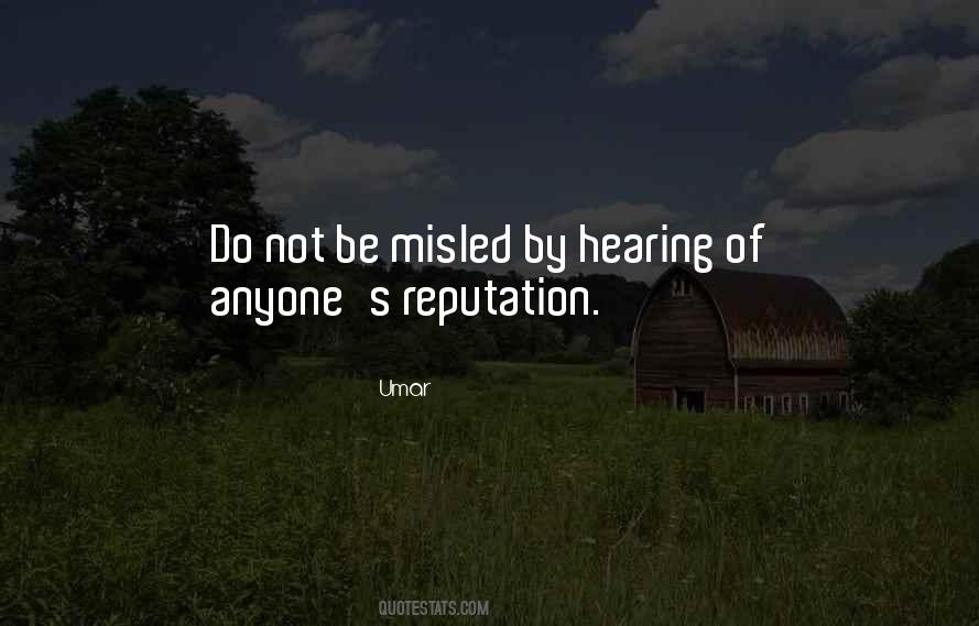 Quotes About Misled #1261388