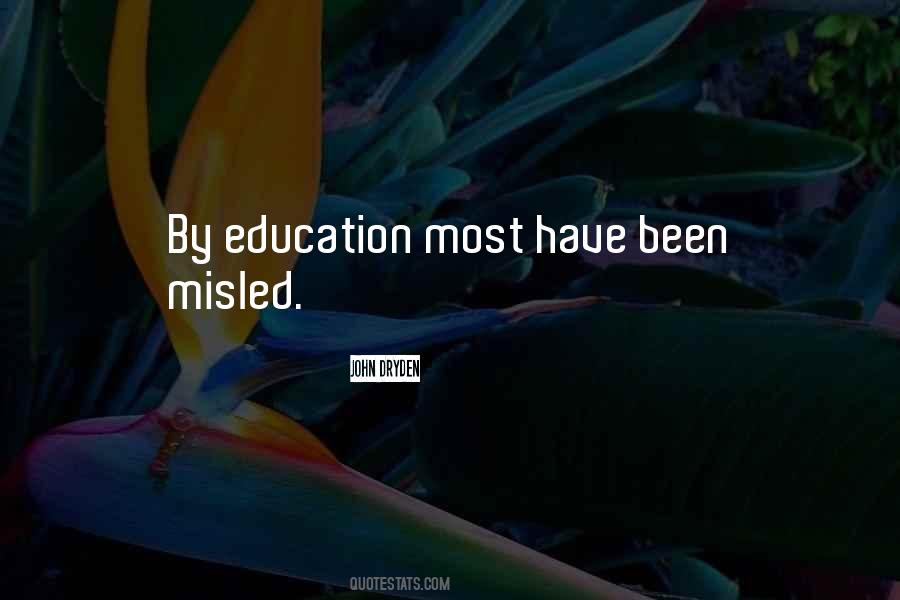 Quotes About Misled #376788