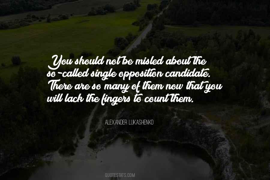Quotes About Misled #560320