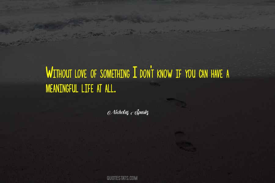 Quotes About Meaningful Love #865033