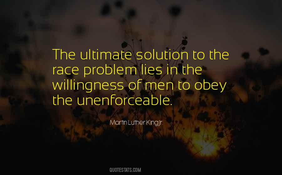 The Ultimate Solution Quotes #1348232