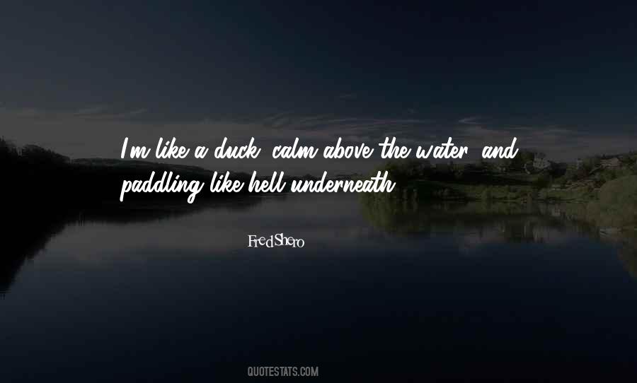 Duck Paddling Quotes #1613532